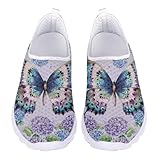 Jndtueit Sport-Sneaker, lässiger Netzstoff, Loafer, breite Zehenpartie, Wanderschuhe für Damen,...