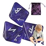 Runenwürfel, Wahrsagerwürfel - 8-seitige Harzwürfel für Wahrsagerei Spiel - Polyedrische...