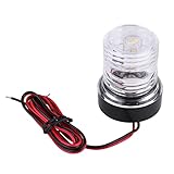 Domary Marineboot-LED-Navigation Rundum 360°-Ankerlicht, weiß Wasserdicht, ABS-Kunststoff, IP65...