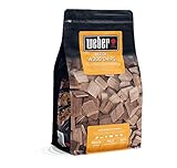 Weber Buchenholz Räucherchips (700g Packung) - dezent, süßliches Aroma, ideal für Käse,...