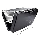 TAINO MOX Holzkohlegrill BBQ Koffergrill Camping-Grill Kohlegrill Retro-Stil klappbar Griller...