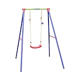HUDORA Schaukelgestell Single - Schaukel Outdoor für Garten - Kinderschaukel - Schaukelsitz aus...