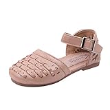 LOIJMK Mädchen Sandalen Baby Kinder Baby Strand gewebte Schuhe von Casuanl Prinzessin...