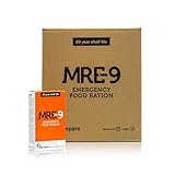 MRE-9 Notration - 24 Tage Emergency Food - 20 Jahre Haltbarkeitsdauer - 24x500g Notfallnahrung -...