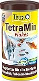 TetraMin Flakes - Fischfutter in Flockenform für alle Zierfische, ausgewogene Mischung für gesunde...