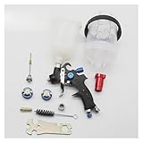 AYJYZHIAG Mini-Spritzpistole, 1,0 mm, Farbspritzpistole, 0,8 mm Düsensatz, 400 cc/250 cc Tank,...