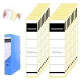 LIQWEI 100 Stück Ordnerrücken Selbstklebend Set, 2 Größen Ordner Rückenschilder Klebeetiketten,...