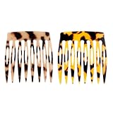 2 Stück Französische Seitenkämme, Mini Steckkamm Haare, Haarkamm Zum Stecken Haare Für Frauen...