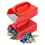 CUCUFA Berry Picker 2PCS Ergonomic Blueberry Picker Food Grade Berry Picker mit Metallkamm großer...