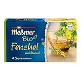 Meßmer Bio Fenchel | wohltuend | 18 Teebeutel | Vegan | Glutenfrei | Laktosefrei