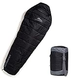 Steinwood Premium Schlafsack koppelbar extra breit 3-4 Season 210cm - Outdoor-Schlafsack,...