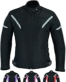 TEXPEED Damen motorradjacke mit protektoren für Sommer oder Winter - Textil wasserdicht motorroller...