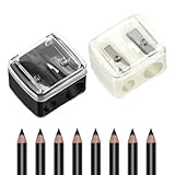 2 Stück Makeup Sharpener Anspitzer Pencil Sharpener Tragbar Kosmetikspitzer Universal Anspitzer...