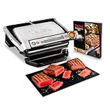 Tefal OptiGrill+ Kontaktgrill, 6 Programme, Garstufenanzeige, abnehmbare Platten, manueller Modus,...