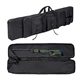 aleawol Gewehrtasche Rifle Bag Waffenkoffer für Langwaffen Oxford Stoff Gewehrrucksac, mit...