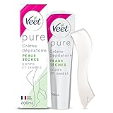 VEET Pure Enthaarungscreme für Körper & Beine – trockene Haut – ohne Amoniakgeruch – 200 ml