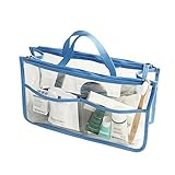 Tragbare, transparente Handtasche, Geldbörse, Organizer, Kosmetiktasche, Reise-Make-up,...