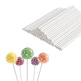 100 Stück Cake Pop Stiele, Stiele für Cake Pops aus Papier, 10cm Cake Pop Stiele Lollipop Sticks,...