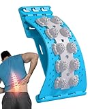 Lendenwirbeldehner | Massagebrett mit Knoten | Rückenbogendehner verstellbar auf 4 Ebenen – für...