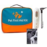 Erste-Hilfe-Set für Haustiere für Hunde, Katzen, Kaninchen und andere Tiere, mit Thermometer,...