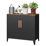 Sightlife Metallschrank Aufbewahrungsschrank Metall kommode Sideboard Küchenschrank Balkonschrank...