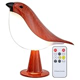 Fiorky Birds Tischlampe mit 3-Farben-Akku-Nachttischlampe, wiederaufladbares Nachtlicht mit...