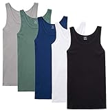 NUOZA Unterhemd Herren Tank Top 5er Pack Feinripp Muskelshirts Baumwolle alle Größen und...