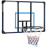 SPORTNOW Basketballkorb, Basketballbrett mit Korb, Basketballnetz mit Basketballboard, Wandmontage,...