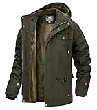 MAGCOMSEN Herren Winterjacken Fleece Gefüttert Übergangsjacke US Militär Jacken Männer Outdoor...