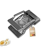 Westmark Eierschneider Justus Black Edition – Eierteiler für runde & ovale Scheiben –...