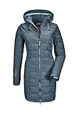 Killtec Damen Skane Wmn Quiltet Prk Parka In Daunenoptik Mit Abzippbarer Kapuze, Blau/Grün, 42 EU