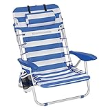 SONGMICS Strandstuhl, Campingstuhl, Klappstuhl, Outdoor-Stuhl, tragbar, mit Schultergurten,...