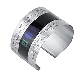 Edelstahl-Wein-LCD-Thermometer, Flaschenbier-Rotwein-Armband-Temperatursensor