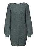 JdY Damen Jdywhitney Megan L/S Boat Dress Knt Noos Strickkleid, North Atlantic/Detail:w Black Ply, M...