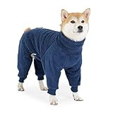 HINAYOSAN Vierlagiger Fleece-Hunde-Overall, Ganzkörperwärme, Vierbein-Design, für drinnen und...