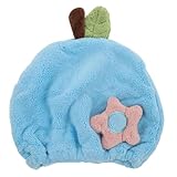 Sewroro Haartrocknungshaube aus Dickem Korallenvlies Saugfähige Cartoon Haarhandtuchmütze für...