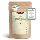 Gerstengras Pulver BIO (500g) | Aus deutschem Anbau | Rohkostqualität | 100% Gerstengraspulver |...