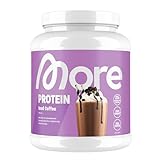 MORE Protein, Eiskaffee, 600 g, Mix aus Whey Konzentrat und Casein, ideal zum Muskelaufbau und...