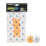 JOOLA 44206 Tischtennisbälle 3 Sterne Training Advanced 40+ mm Durchmesser Premium Tischtennis...