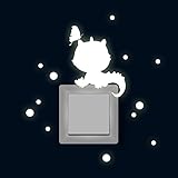 Lichtschaltertattoo Lichtschalteraufkleber Lichtschaltersticker Wandtattoo Wandbild Drache mit...