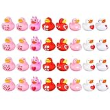 Seyrnicay Gummi-Valentinstags-Enten, kreative Duschente für Kinder, 24 x niedliche Gummi-Enten zum...