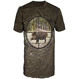 XKYDYF Herren 3D Druck T-Shirt 3D Print Harajuku Jagd T-Shirt Mode Herren T-Shirt Frauen Tier...