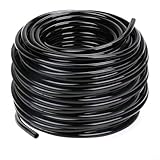 CWOQOCW PVC-Tropfbewässerungs-Verteilerschlauch, 4–6 mm, schwarzes Wasserleitungsrohr, blanko,...