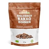 Rohe Kakaobohnen. 400g Bio-Kakaobohnen. Natürliche und reine Rohkost. Kakao produziert in Peru aus...