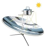 YAMO DUDO Tragbarer Solarkocher, 1800W Metall Solarofen, 59-Zoll-Solargriller zum Kochen, Backen,...