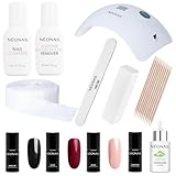 NEONAIL Starter Set mit LED Lampe 4x Nagellack 7,2 ml - LED UV Lampe - UV Nagellack - Shellac -...