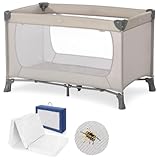 hauck Baby Reisebett Set Dream N Play mit extra Alvi Komfort Matratze und Moskitonetz - faltbares...