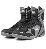 Lonsdale Unisex Heskin Boxschuhe, Black/Grey/White, 43 EU