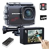 Apexcam M80pro mit 64G Karte Action Cam 4K60FPS 64MP WLAN Sportskamera Unterwasserkamera 40m...