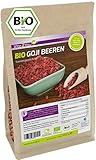 Vita2You Bio Goji Beeren 1kg Zippbeutel - ungeschwefelt - Ökologischer Anbau - Wolfsbeeren - 1000g...